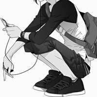 高冷孤独动漫男生图片白背景比如这样的
