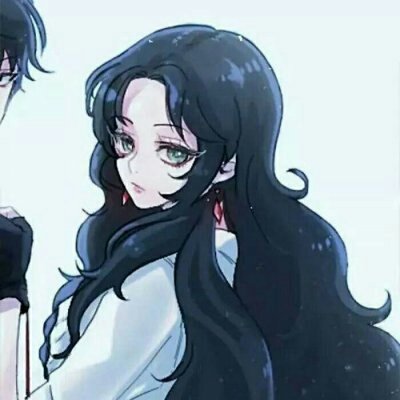 可爱彩绘动漫情侣头像别来无恙你在心上
