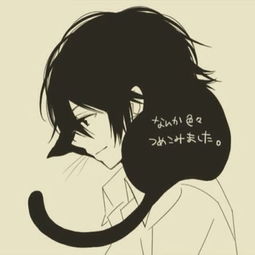 有没有这种少年与猫的图片