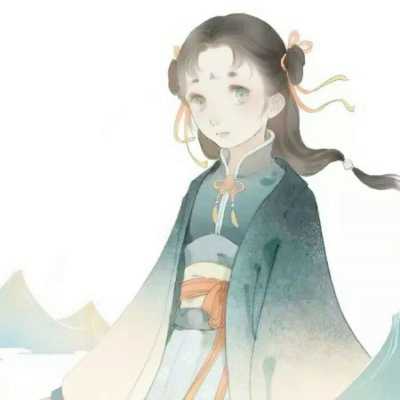 唯美古风情头一对两张头像
