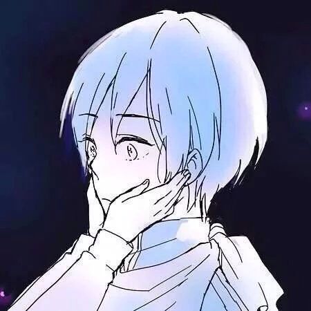 卡通情头一张蓝色一张粉色
