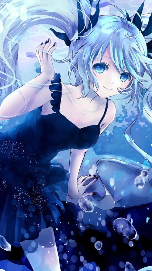 动漫壁纸初音未来黑色系