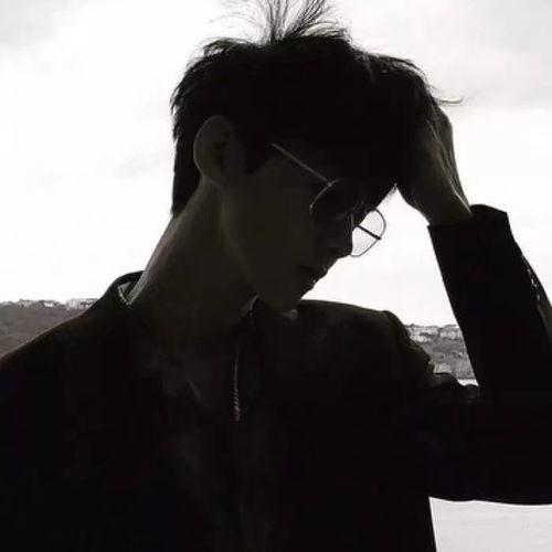 头像黑色系冷酷男生情头