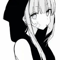 头像女黑色系动漫动漫少女