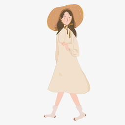 卡通手绘阳光女孩插画图片素材其他格式下载动漫人物大全