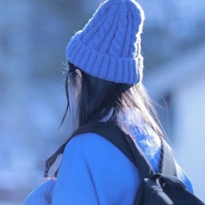 蓝色系女生头像,美到人的心坎里