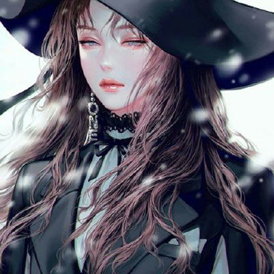 紫色系霸气女头像插画