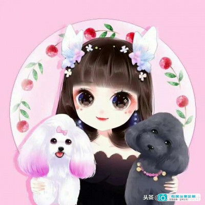 卡通女孩头像唯美,超级好看真人手绘系美图