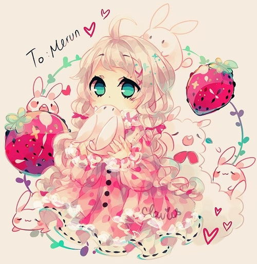 插画手绘二次元美女动漫萌壁纸